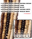 4-5mm Coco Pokalet Black Coco Beads
